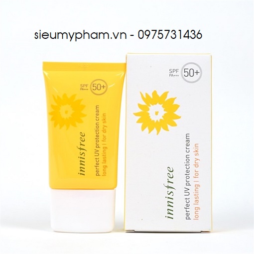 Kem chống nắng Innisfree Perfect UV Protection Cream Long Lasting For Dry skin