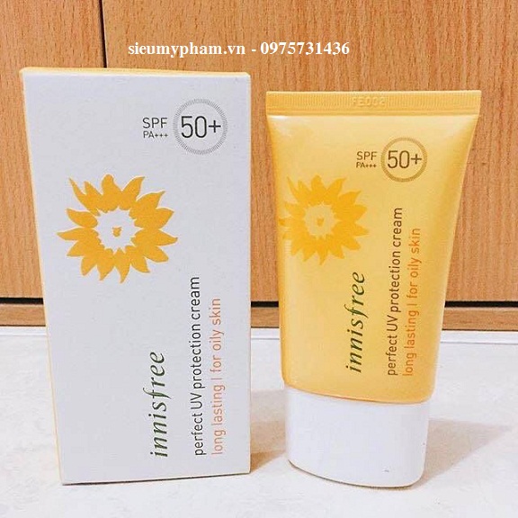 Kem chống nắng Innisfree Perfect UV Protection Long Lasting For Oil Skin