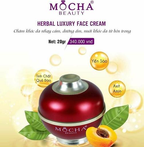 Kem dưỡng cao cấp Herbal Luxury Face Cream Mocha 
