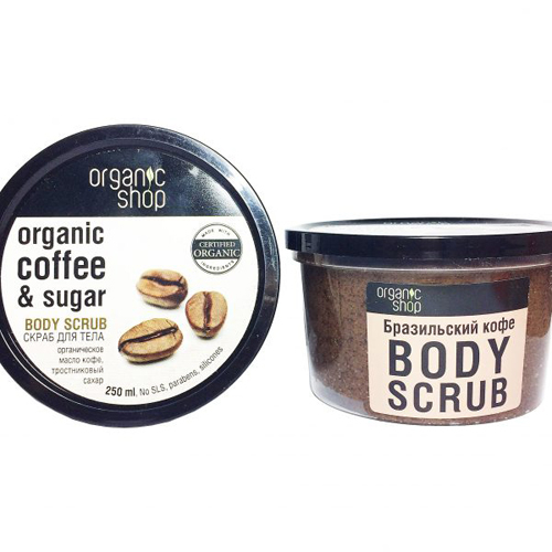 Tẩy da chết Organic coffee & Sugar Body Scrub Nga