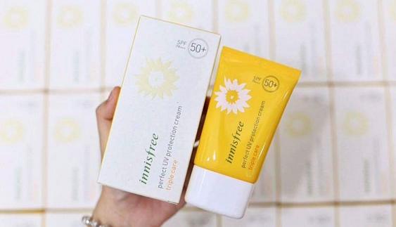 Kem chống nắng innisfree Perfect uv protection cream Triple Care 50ml
